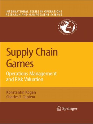 cover image of Supply Chain Games
